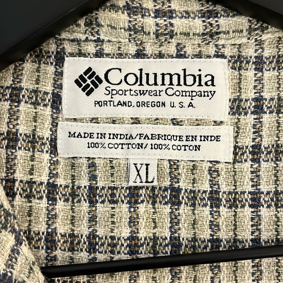 Vintage Columbia Cotton Plaid Button Down Vest - Size XL - Picture 6 of 6